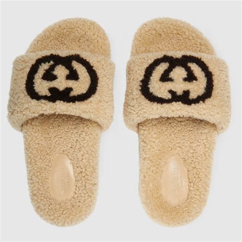 gucci slides original|gucci fluffy slides.